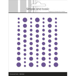Simple And Basic - Matte Enamel Dots - Purple