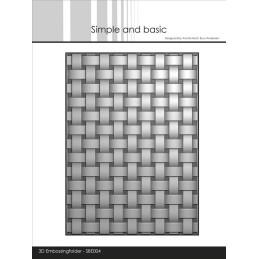 Simple And Basic - 3D Embossingfolder - Basket Wave - SBE004
