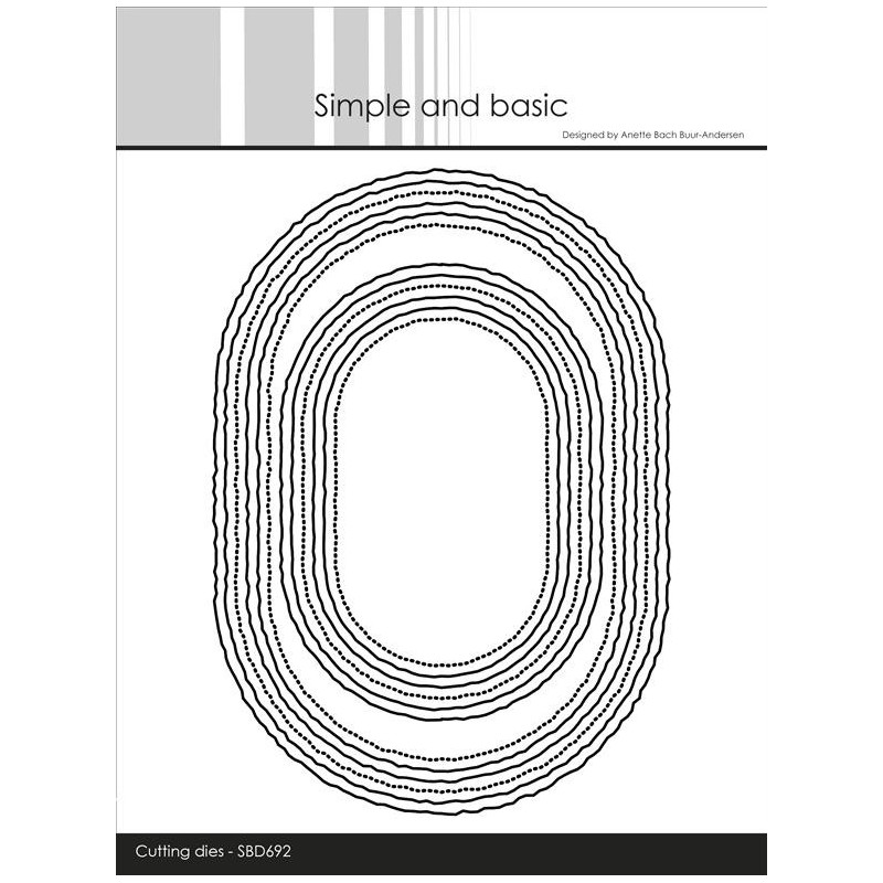 Simple And Basic - A6/A7 Ovals Old Paper - SBD692