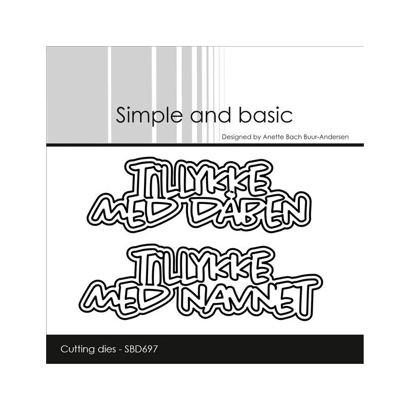 Simple And Basic - Tillykke Med Dåben / Navnet - SBD697