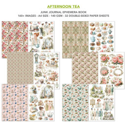Ciao Bella - Junk Journal Ephemera Book A4 - Afternoon Tea
