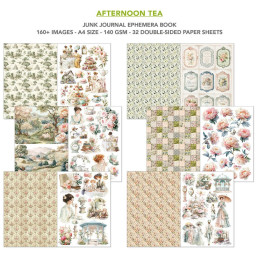 Ciao Bella - Junk Journal Ephemera Book A4 - Afternoon Tea