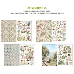 Ciao Bella - Junk Journal Ephemera Book A4 - Afternoon Tea
