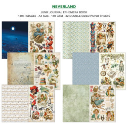 Ciao Bella - Junk Journal Ephemera Book A4 - Neverland