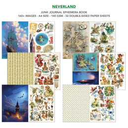 Ciao Bella - Junk Journal Ephemera Book A4 - Neverland