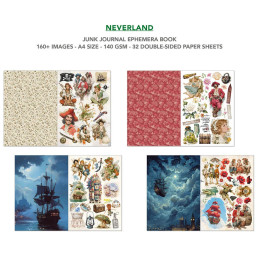 Ciao Bella - Junk Journal Ephemera Book A4 - Neverland
