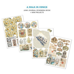 Ciao Bella - Junk Journal Ephemera Book A4 - A Walk In Venice