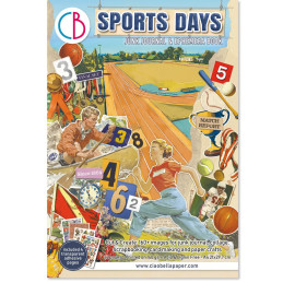 Ciao Bella - Junk Journal Ephemera Book A4 - Sports Days