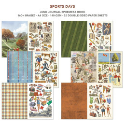 Ciao Bella - Junk Journal Ephemera Book A4 - Sports Days