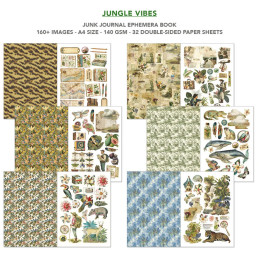 Ciao Bella - Junk Journal Ephemera Book A4 - Jungle Vibes