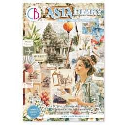 Ciao Bella - Junk Journal Ephemera Book A4 - Asia Diary