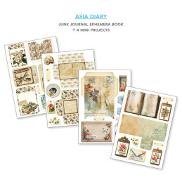 Ciao Bella - Junk Journal Ephemera Book A4 - Asia Diary