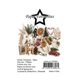 Paper Favourites - Die Cuts - Nordic Christmas - PFD066