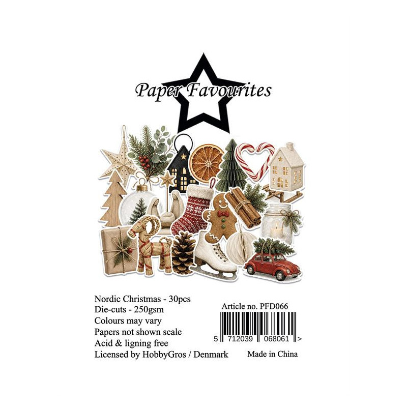 Paper Favourites - Die Cuts - Nordic Christmas - PFD066