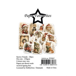 Paper Favourites - Die Cuts - Snowy Friends - PFD067