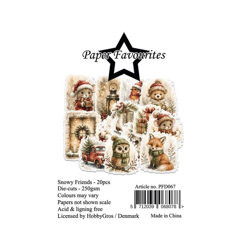 Paper Favourites - Die Cuts - Snowy Friends - PFD067