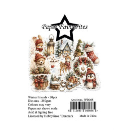 Paper Favourites - Die Cuts - Winter Friends - PFD068