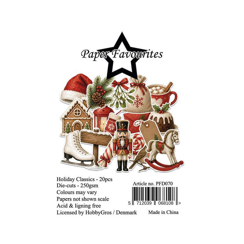 Paper Favourites - Die Cuts - Holiday Classics - PFD070