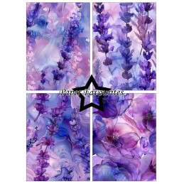 Paper Favourites - Papirpakke A6 - Alcohol Ink Lavender - PFA639