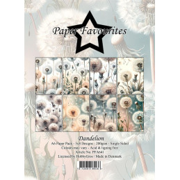 Paper Favourites - Papirpakke A6 - Dandelion - PFA641