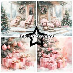Paper Favourites - Papirpakke 15x15 - Pink Christmas - PF594