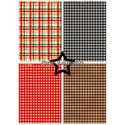 Paper Favourites - Papirpakke A5 - Christmas Plaid - PFA233