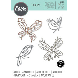 Sizzix - Thinlits Die - Flight Of Fancy - 665037