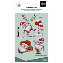 Vaessen Creative - Carla Creates - Clear Stamp - Christmas Santa - CAR0604