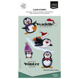 Vaessen Creative - Carla Creates - Clear Stamp - Christmas Penguin - CAR0606