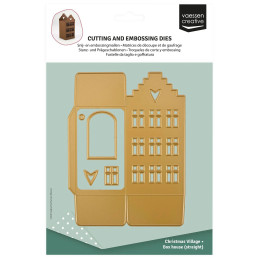 Vaessen Creative - Christmas Village - 3D House With Step Gable - 3625-0609