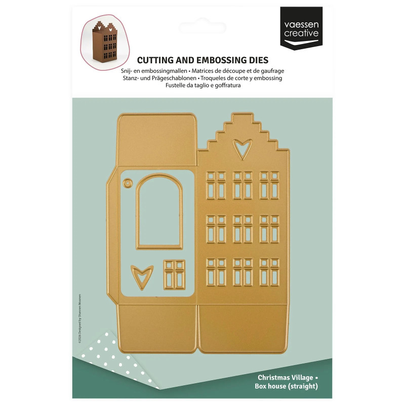 Vaessen Creative - Christmas Village - 3D House With Step Gable - 3625-0609