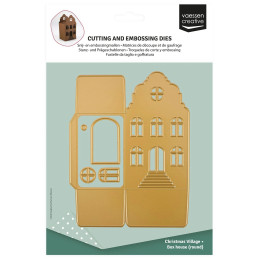 Vaessen Creative - Christmas Village - 3D House With Bell Gable - 3625-0610