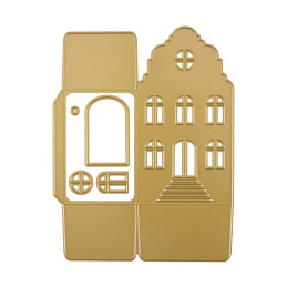 Vaessen Creative - Christmas Village - 3D House With Bell Gable - 3625-0610
