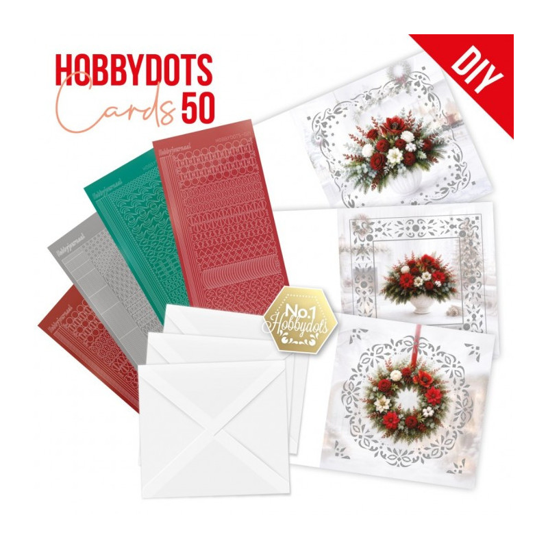 Dot And Do Cards 50 - Christmas Bouquet