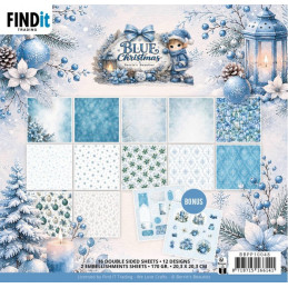 Berries Beauties - Papirblok - Blue Christmas - BBPP100478
