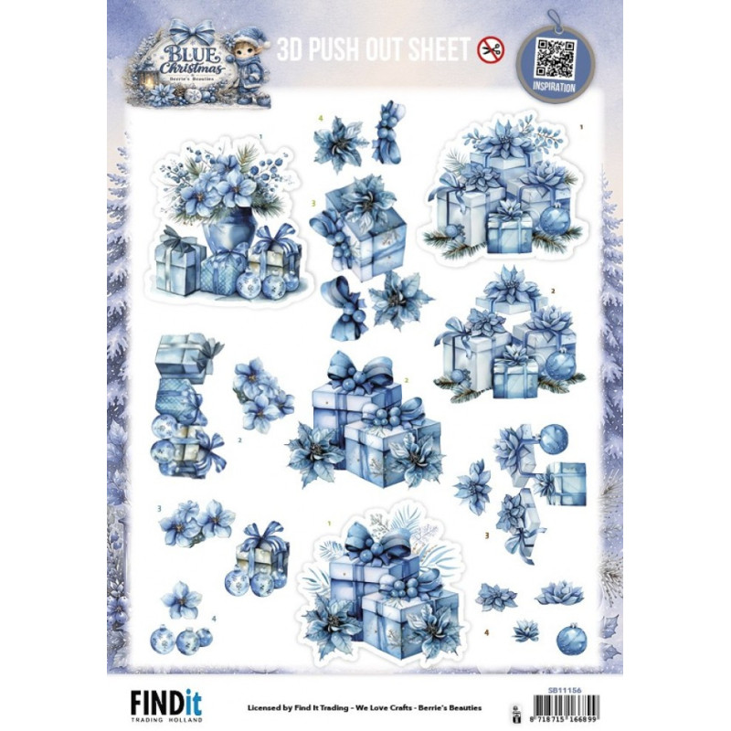 Pushout - Berries Beauties - Blue Christmas - Christmas Presents - SB11156