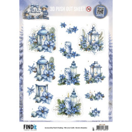 Pushout - Berries Beauties - Blue Christmas - Christmas Lanterns - SB11158