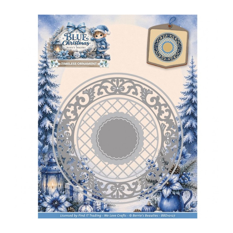 Berries Beauties - Blue Christmas - Timeless Ornament - BBD10127