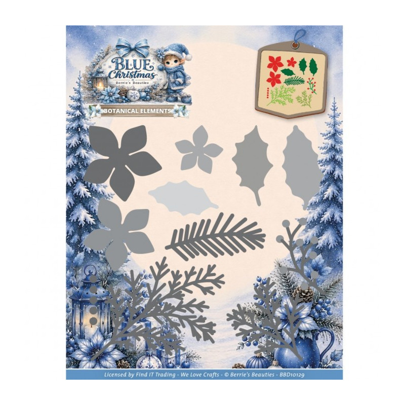 Berries Beauties - Blue Christmas - Botanical Elements - BBD10129