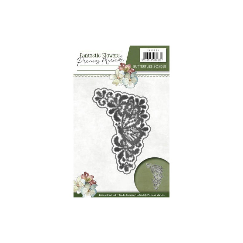 Precious Marieke - Fantastic Flowers - Butterflies Border - PM10094