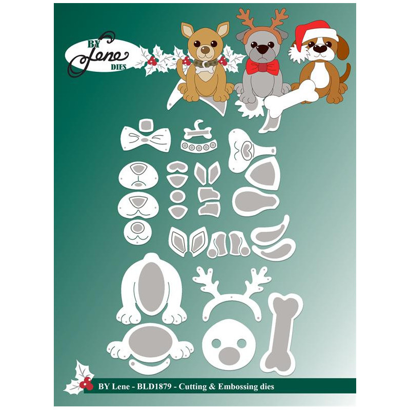 By Lene - Christmas Doggies - BLD1879