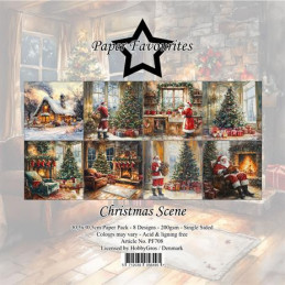 Paper Favourites - Papirpakke 30.5x30.5 - Christmas Scene - PF708