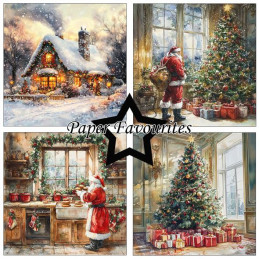 Paper Favourites - Papirpakke 30.5x30.5 - Christmas Scene - PF708