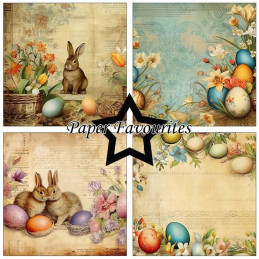 Paper Favourites - Papirpakke 30.5x30.5 - Vintage Easter - PF476