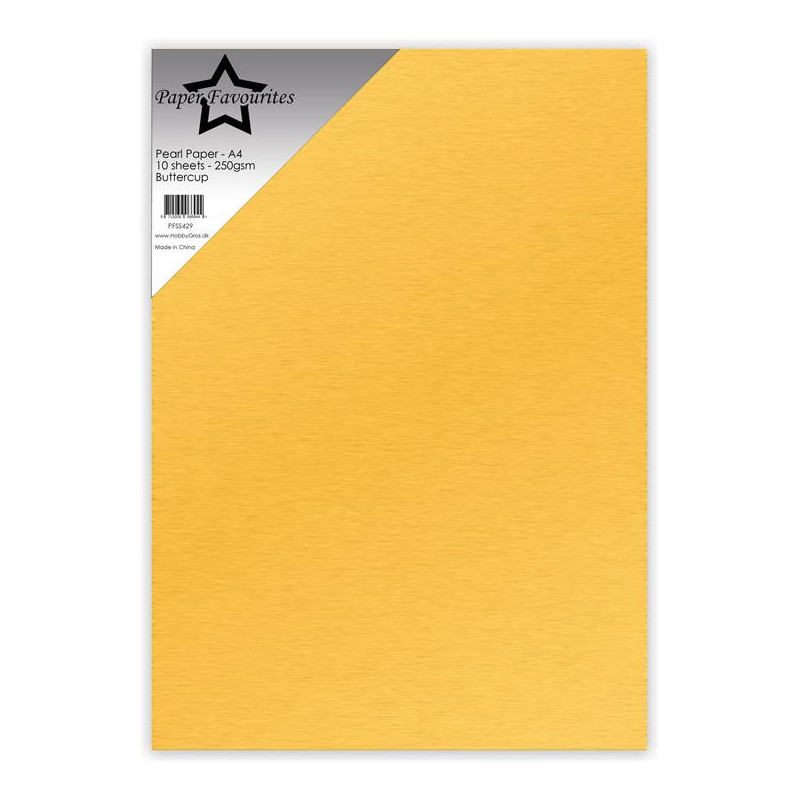 Paper Favourites - Pearl Paper - Buttercup