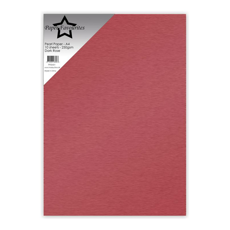 Paper Favourites - Pearl Paper - Dark Rose