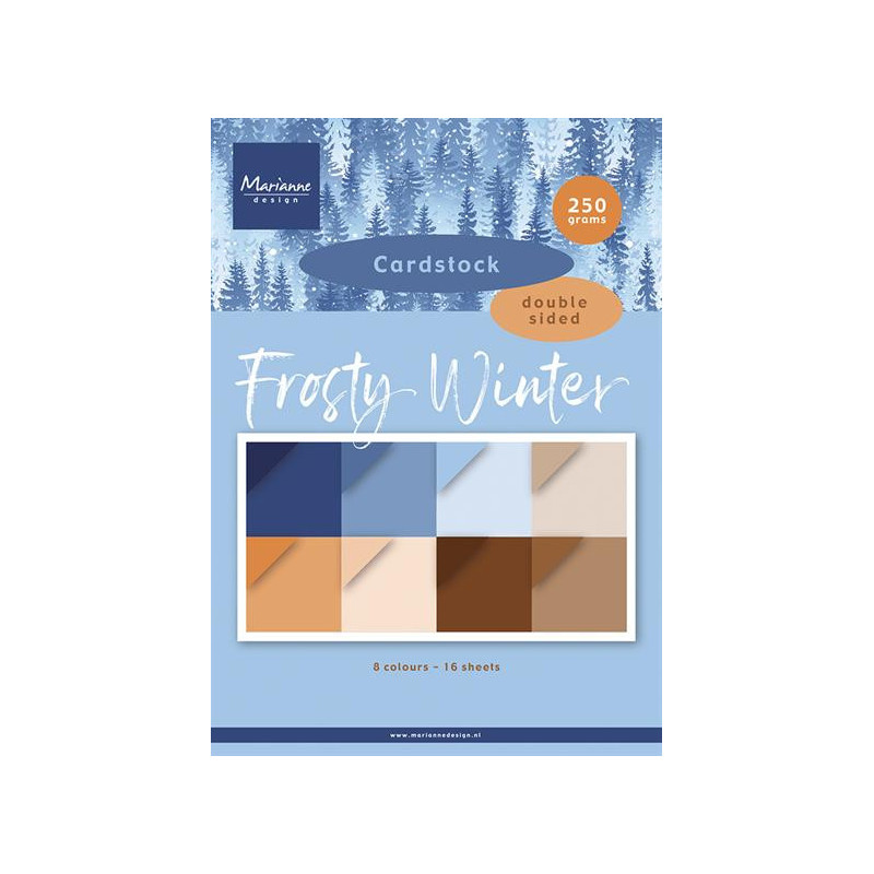 Marianne Design - Papirblok A4 - Frosty Winter - Cardstock - PK9227