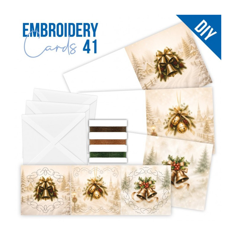 Stitch And Do Cards 41 - Joyful Christmas Bells