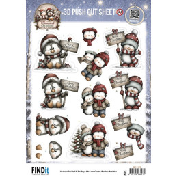 Pushout - Berries Beauties - Whimsical Christmas - Penguins - SB11159