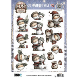 Pushout - Berries Beauties - Whimsical Christmas - Santa Claus - SB11161